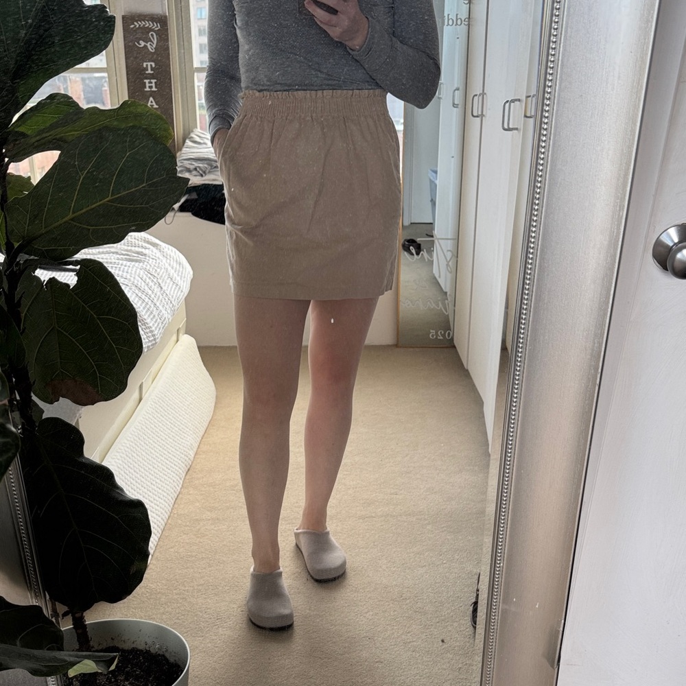 J. Crew Tan Mini Skirt